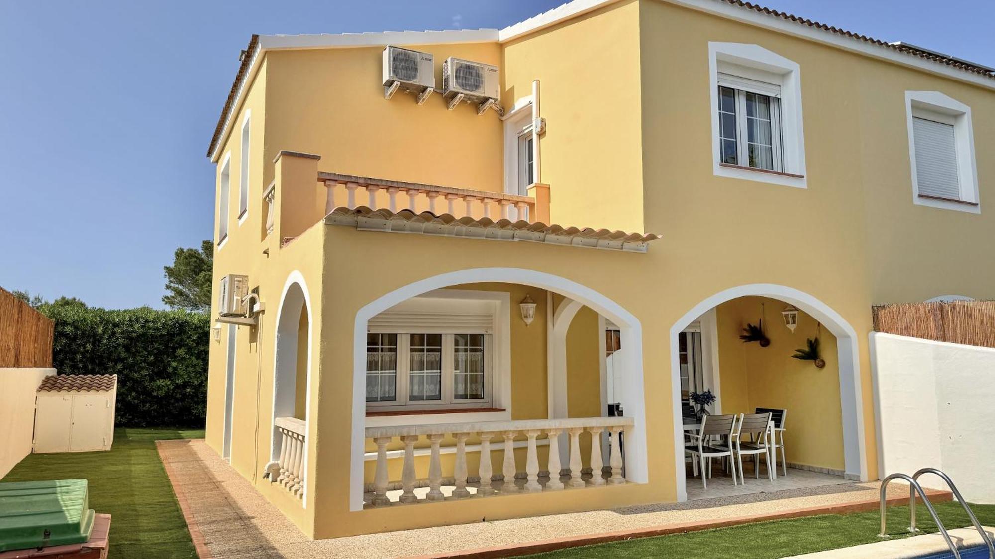 Chalet Villafranca Menorca Con Piscina Privada Cala en Bosch Ngoại thất bức ảnh